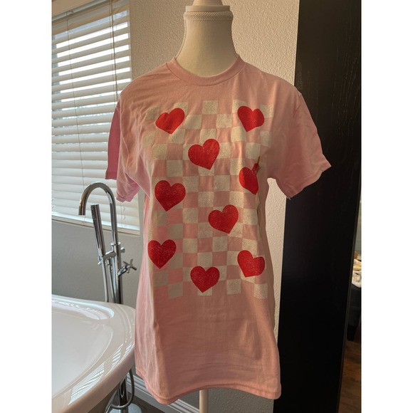 None and/or Unknown Tops - Valentines/Hearts T-Shirt